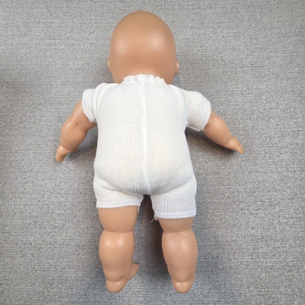 Vintage Gotz Puppe Baby Girl Doll‎ Pink Suit Brown Eyes 16